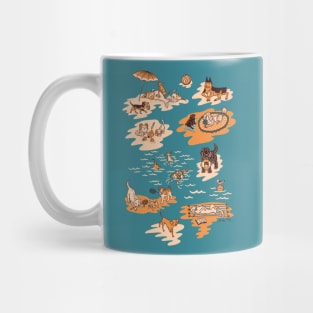 Dogs on a Beach Holiday Mug